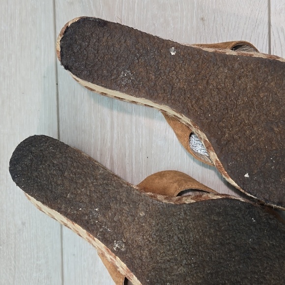 Ugg Australia Women 1689 Leather strap Sheepskin Wedge Sandals shoes sz 10 - Picture 13 of 13